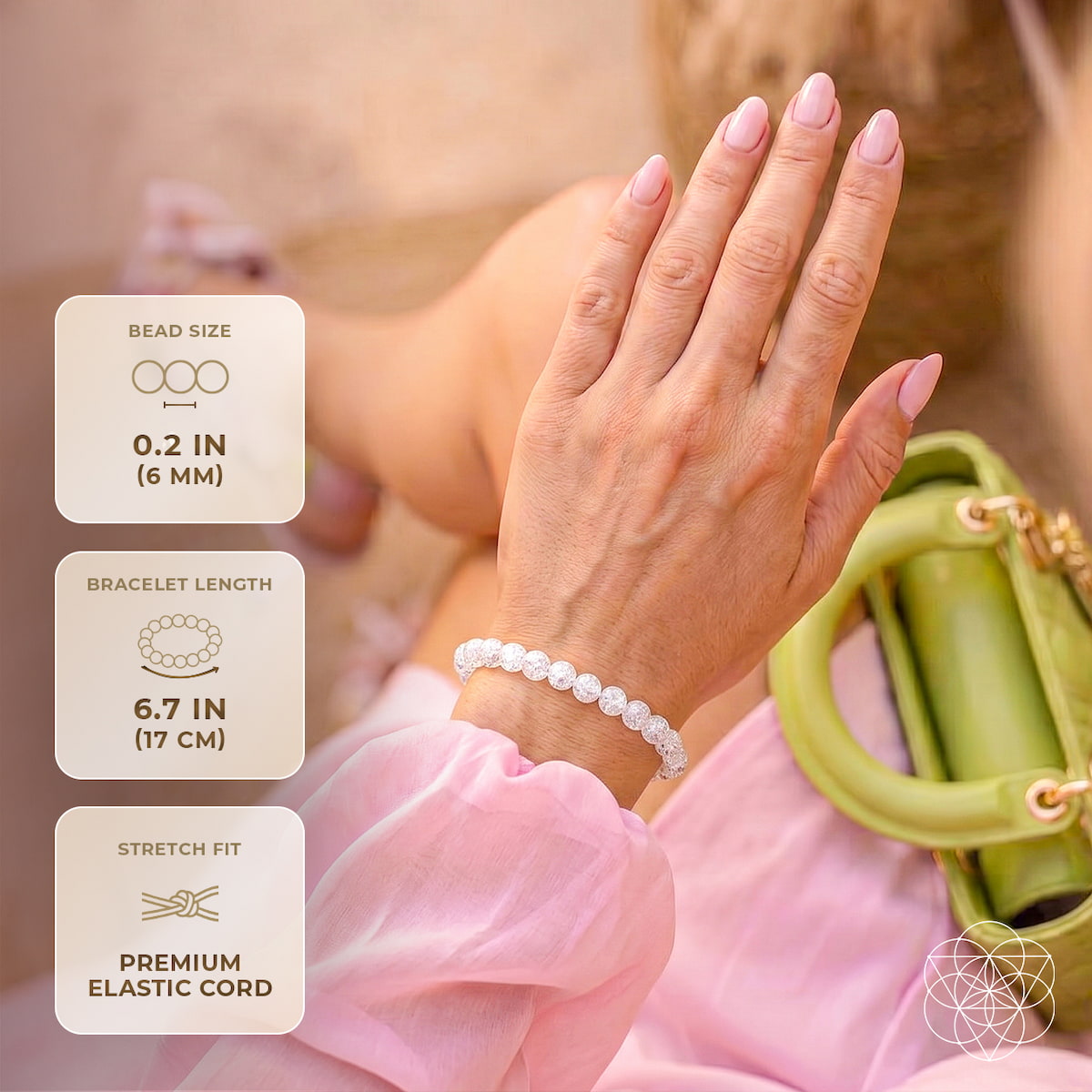 Emotional Ice Bath – The Ice Quartz Bracelet | 6mm