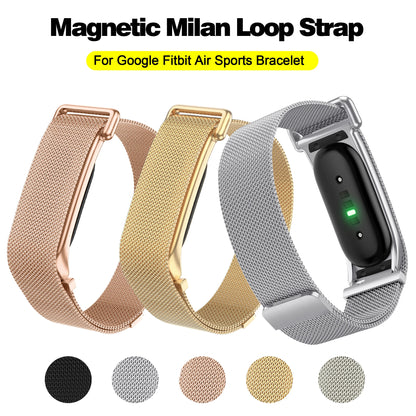 Stylish Milanese Strap For Google Fitbit Air Band Multi Color Optional Adjustable Breathable Watch Strap For Google Fitbit Air