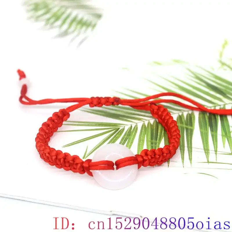Real Jade Donut Bracelet Bangle Natural Jewelry Carved Amulet Accessories Charm Gemstone Designer Vintage Lucky Gifts for Women