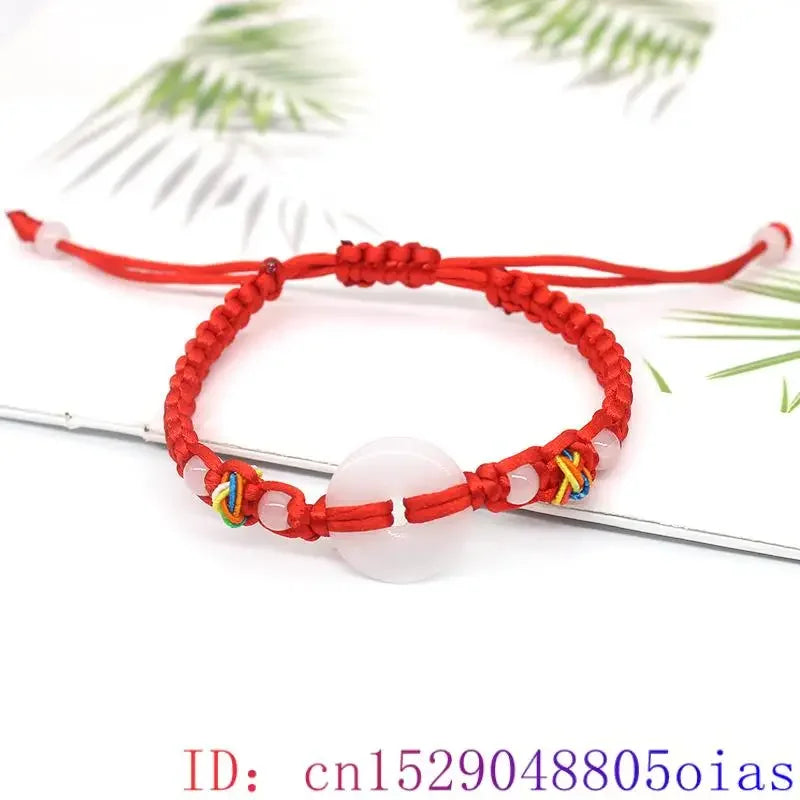 Real Jade Donut Bracelet Bangle Natural Jewelry Carved Amulet Accessories Charm Gemstone Designer Vintage Lucky Gifts for Women